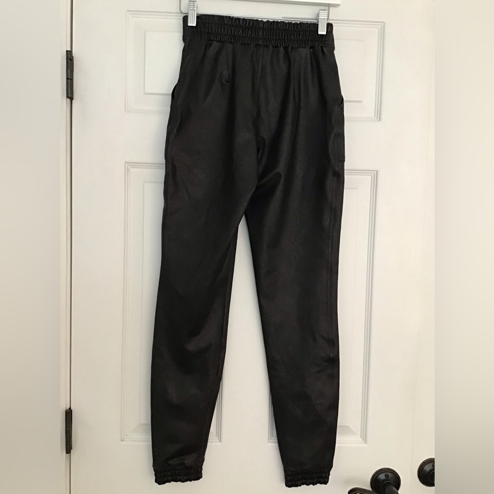 SPANX Faux Leather Jogger Pants Black Size XS - Picture 7 of 11